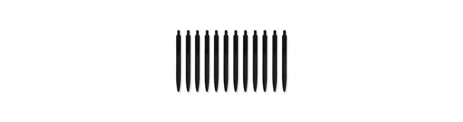 U Brands Cambria Soft Touch Mechanical Pencil, 0.7 mm, HB (#2), Black Lead, Black Barrel, 12/Pack