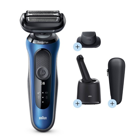 Braun S5 Wet Dry Shaver Blue 5762 Electric Rechargeable Cap Manual Germany  Made