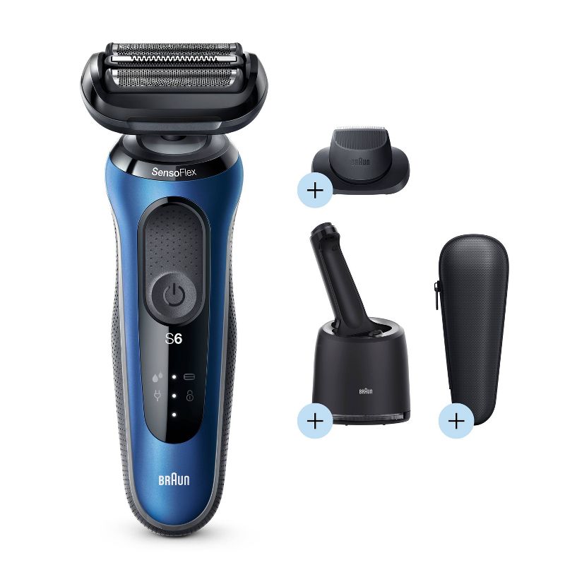 Braun Series 6-6072cc Men&#39;s Rechargeable Wet &#38; Dry Electric Foil Shaver System, 1 of 15