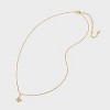 Cubic Zirconia 14k Gold Plated Pave Necklace with Extender - A New Day™ - 3 of 4