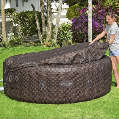 Bestway St. Moritz Brown Inflatable 7-Person Hot Tub with AirJets