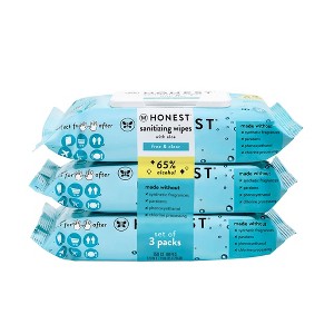 The Honest Company Alcohol Hand Sanitizing Wipes - 3pk/150ct - 1 of 4