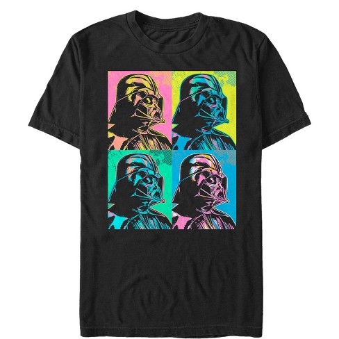 Men's Star Wars Artistic Darth Vader Square T-Shirt - Black - Large