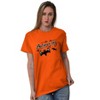 Funny Cute Witchy Halloween Bats Womens Graphic T Shirt Tees Brisco Brands - 4 of 4