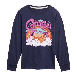 Boys' - The Mandalorian - Grogu Kawaii Long Sleeve Graphic T-Shirt - 1 of 3