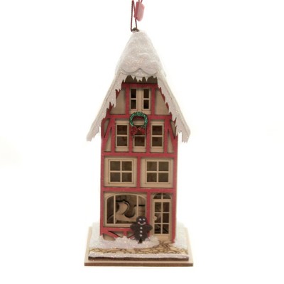 Ginger Cottages 5.5" Tannenbaum's Toboggan Co. Ornament Sleigh Manufacturer  -  Tree Ornaments