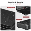 NAYSAYE Exercise Trainer Vibration Platform with Resistance Bands for Home Fitness , Black, 16.34"*16.34"*4.53" - 4 of 4