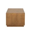 Sapphtopaz Wood Coffee Table with Open Bottom Shelf Modern Living Room Coffee Tables Simple Center Table for Living Room - 3 of 4