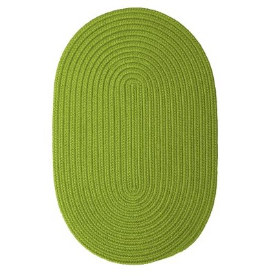 Colonial Mills Boca Raton - Bright Green 3 Ft x5 Ft Oval Rug Indoor/Outdoor 100% Polypropylene