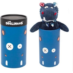 TriAction Toys Les Deglingos Big Simply Plush Animal In Tube | Hippos the Hippo - 1 of 3