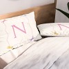 Deny Designs King April Lane Art Simple Bow Monogram N Microfiber Printed Pillow Sham - 2 of 3