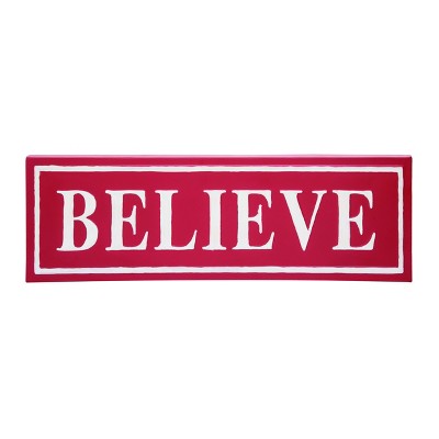 Transpac Metal Believe Wall Decor Home Decorations Christmas