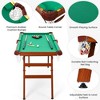 55-inch Folding Billiard - Portable Pool Table, Billiard Game Table with 2 Cue Sticks 16 Balls Triangle Chalk for Kids and Adults - 4 of 4