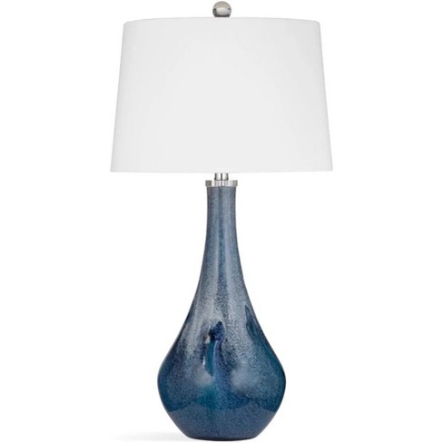 Bassett Mirror Company Nanda Table Lamp Blue Blue Glass : Target