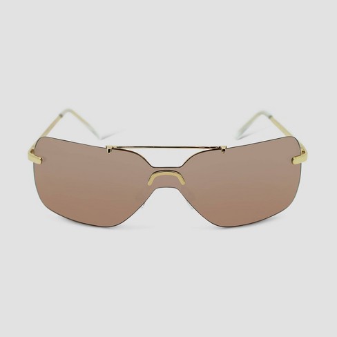 Women's Metal Aviator Sunglasses - Wild Fable™ Gold