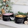 Decorae Round Cookie Tins, 2pk, Metal Containers for Baked Goods and Cake for Special Occasions, Christmas, Valentines Day and More - 2 of 4