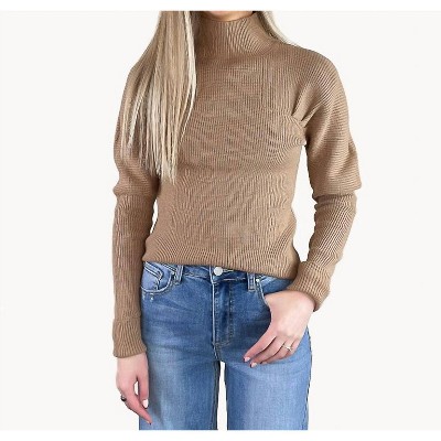 Women's Ribbed Mock Neck Sweater - &merci