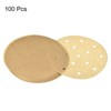 Unique Bargains Non-Stick Round Parchment Air Fryer Steaming Baking Mats Brown - 3 of 4