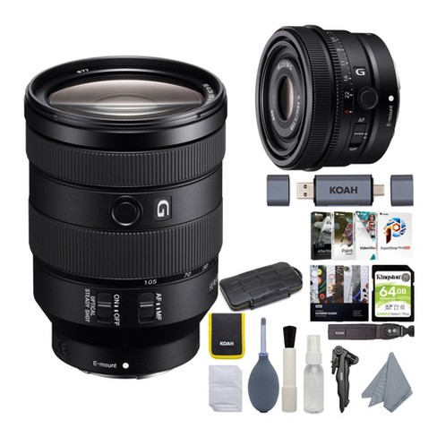 Sony SEL24105G and SEL50F25G Lens Holiday Bundle