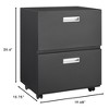 Metal Mobile File Cabinet, Under Desk Metal Filing Cabinet, Printer Cabinet With Storage, Rolling Filing Storage Cabinet For Office Home - 3 of 4