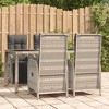 vidaXL Garden Dining Set Grey, Dark Grey - 2 of 4