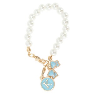 Unique Bargains Pearl Chain Bow Water Cup Pendant 1 Pc - 1 of 4