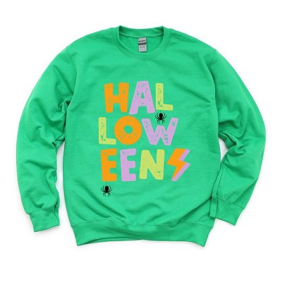 Simply Sage Market Women's Graphic Sweatshirt Halloween Lightning Bolt Colorful