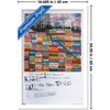 Trends International Radiohead - Hail to the Thief Scribble Framed Wall Poster Prints - 3 of 4