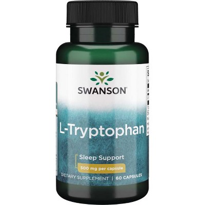 Swanson Dietary Supplements L-Tryptophan 500 mg Capsule 60ct.