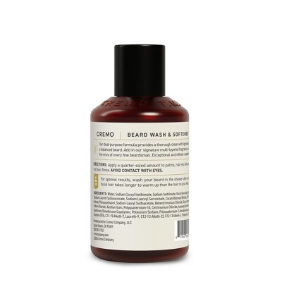 Cremo Beard & Scruff Softener - 6 fl oz: Moisturizing Facial Lotion, Paraben-Free, Contains Tea Tree Oil