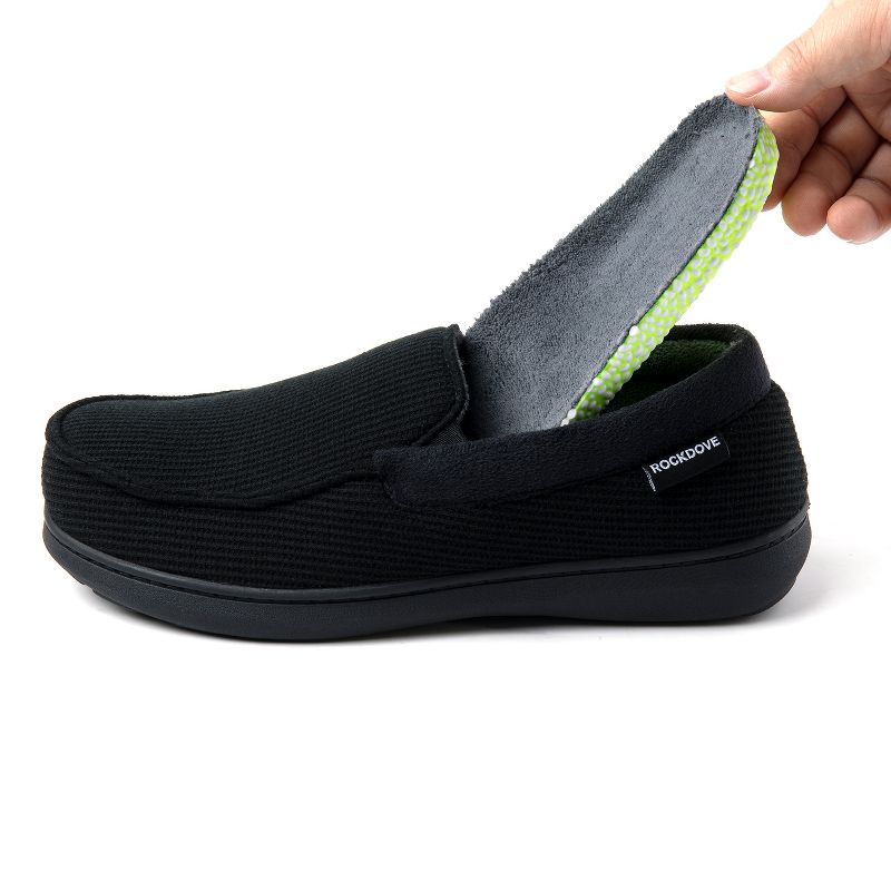 RockDove Men's SILVADUR Anti-Odor Moc Slipper with Removable Insole, 4 of 11