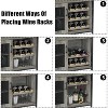 Wine Bar Rack Cabinet - Detachable Wine Rack, Industrial Coffee Bar, Farmhouse Sideboard & Buffet with Storage, for Bar Kitchen Dining Living - 4 of 4