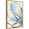 16" x 23" Cobalt Petals I by Jennifer Goldberger Framed Wall Canvas - Amanti Art: Modern Style, Lithograph, Sawtooth Back Mount - 2 of 4