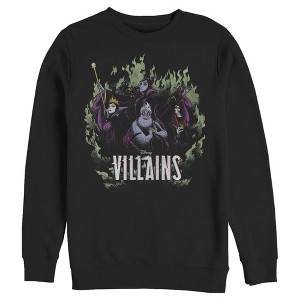 Men's Disney Villains in the Flames Sweatshirt - 1 of 3