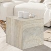 Meridian Furniture,Piazza Marble Finish Concrete End Table - 2 of 4