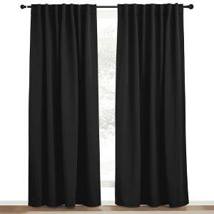 NICETOWN Backtab & Rod Pocket Blackout Thermal Curtain Panels, Set of 2 - 1 of 4