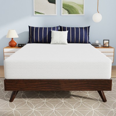 Full Size White Bamboo Charcoal Memory Foam Mattress