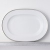 Noritake Whiteridge Platinum Large Oval Serving Platter - 2 of 3