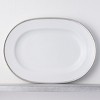 Noritake Whiteridge Platinum Large Oval Serving Platter - image 2 of 3