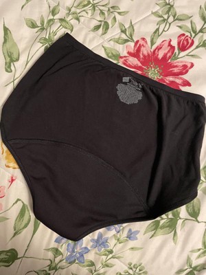 Hanes Women's 3pk Comfort Period Leakproof Moderate Briefs - Black/gray 6 :  Target