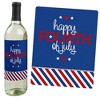 Big Dot of Happiness 4th of July - Independence Day Decorations for Women and Men - Wine Bottle Label Stickers - Set of 4 - 3 of 4
