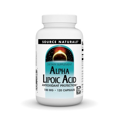 Alpha Lipoic Acid 100mg by Source Naturals, Inc.  -  120 Capsule