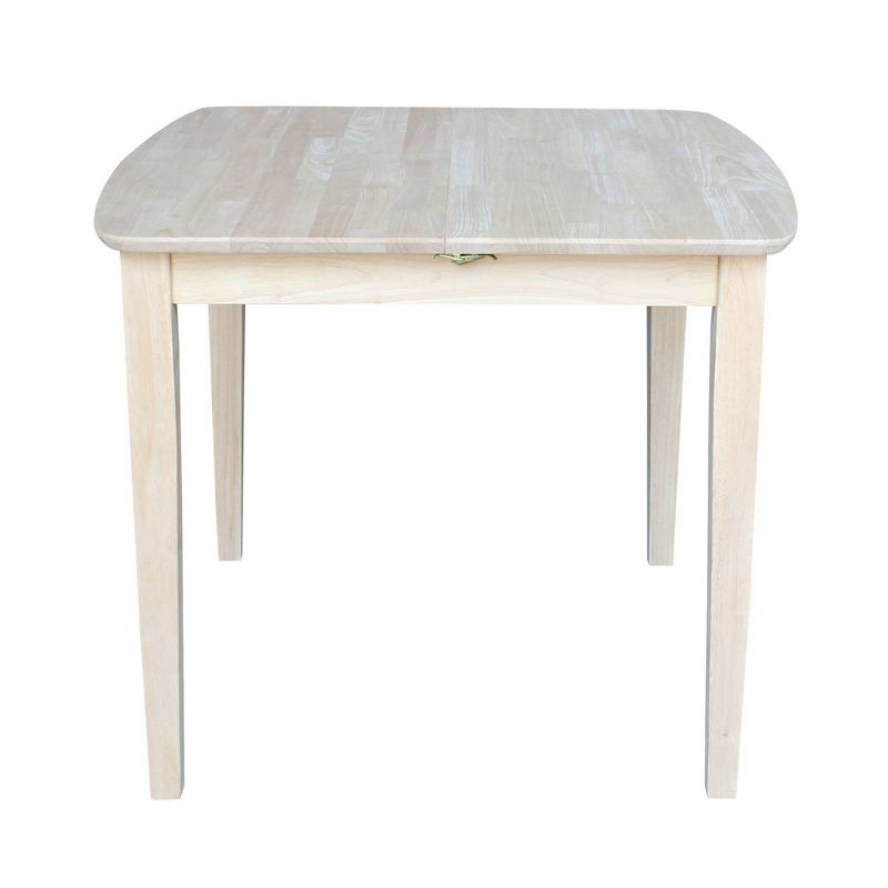 30&#34; Extendable Dining Table with Butterflyand Shaker Styled Legs Unfinished - International Concepts, 3 of 12