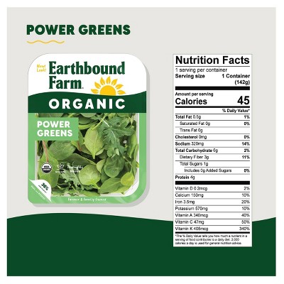 Earthbound Farm Fresh Organic Power Greens Salad Mix - 5oz