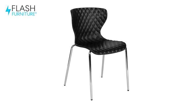Flash Furniture Lowell Contemporary Design Plastic Stack Chair, 2 of 14, play video