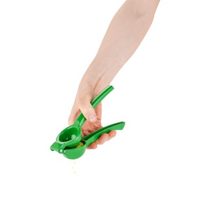 Green Enameled Aluminum Handheld Lime Juicer