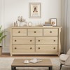 ODK Dresser for Bedroom, Modern Wood Dresser with Ring Pull Handles, Chest of Drawer, Storage Organizer for Living Room, Entryway - 3 of 4