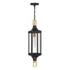 Savoy House Glendale 1 - Light Pendant in  Matte Black/Weathered Brushed Brass - 2 of 4