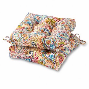 Kensington Garden 2pc 20"x20" Outdoor Chair Cushions - 1 of 4