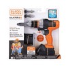  Black+Decker Matrix Jr Power Drill & Jigsaw Kids Tool Play Toy  – Forward & Reverse Drilling Action : Toys & Games